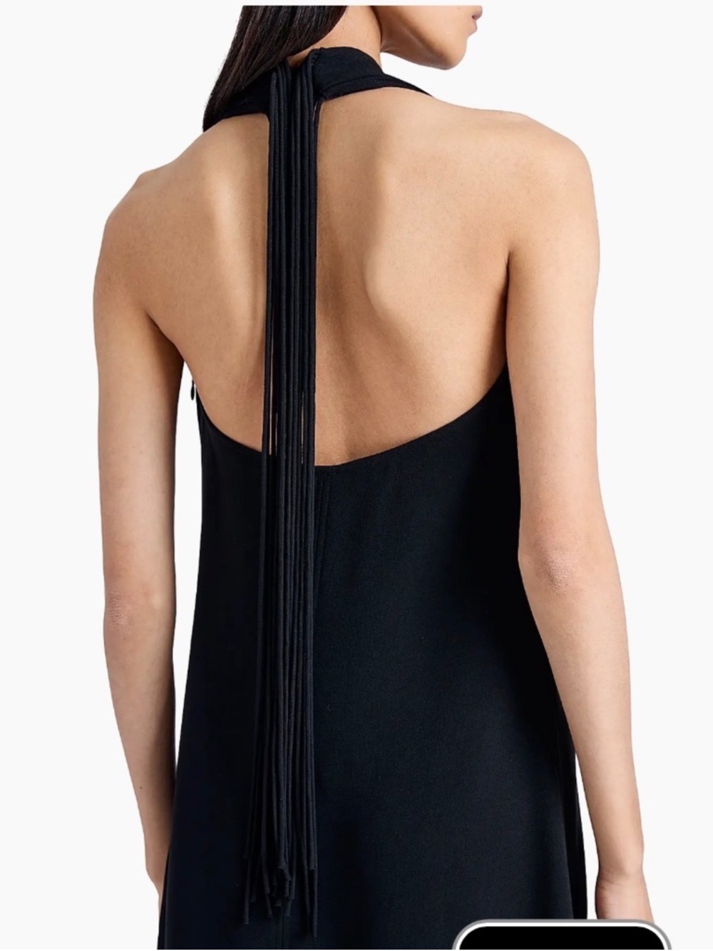 Proenza Schouler Black Halter Backless Women’s Dress